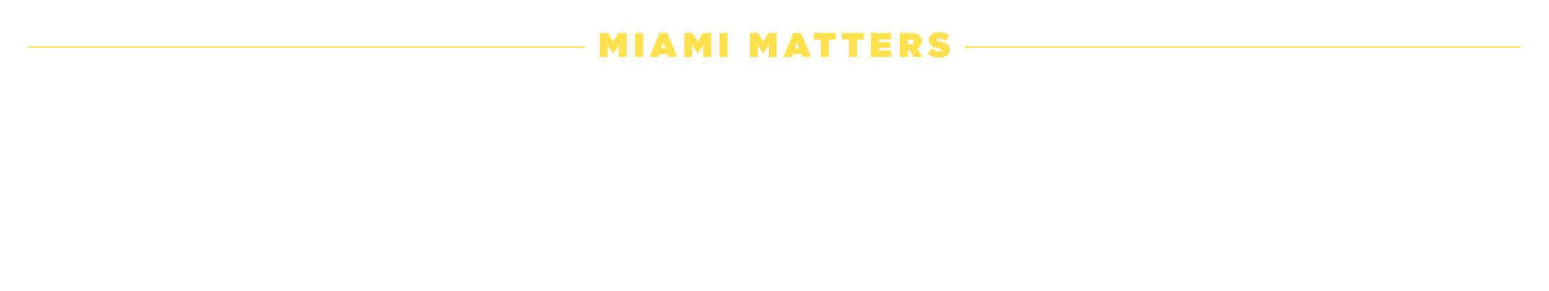 Miami Skyline Banner